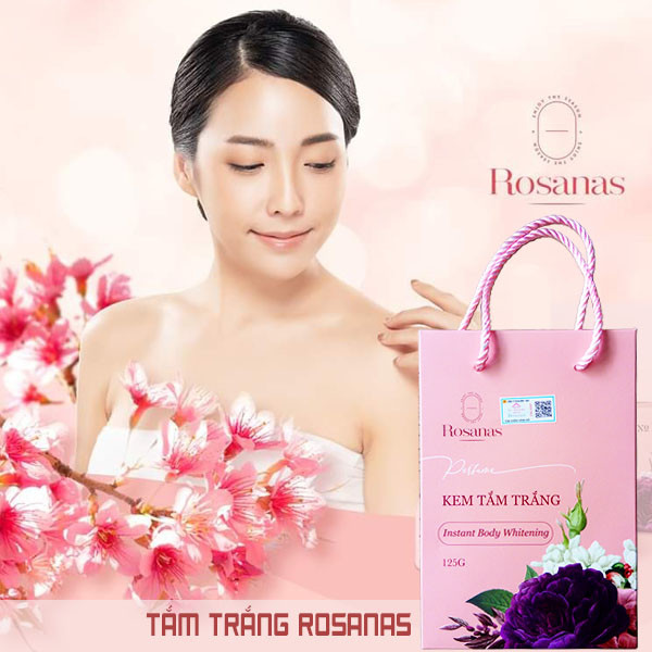 Kem Tắm Trắng Toàn Thân ROSANAS 125G Tan Nhanh Và Thẩm Thấu Sâu Vào Da Nhanh Chóng, Không Ăn Nắng _ Canary Health & Beauty