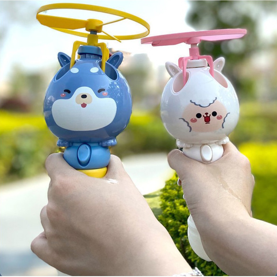 Đồ chơi cây thổi bong bóng xà phòng kèm chong chóng bay thiết kế hiện đại hoạt hình ngộ nghĩnh 12