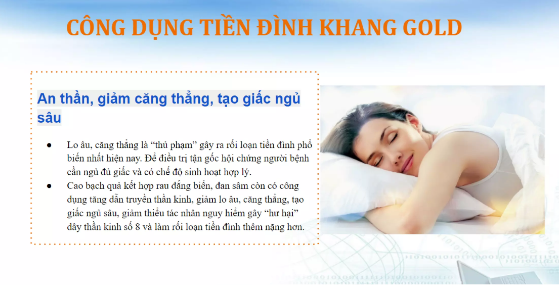 Tiền đình khang GOLD (60v) - Hỗ trợ rối loạn tiền đình: hoa mắt, chóng mặt, mất thăng bằng khi thay đổi tư thế