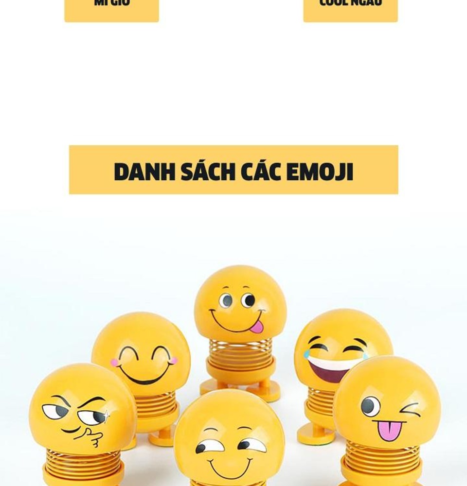 Thú nhún Emo.ji lò xo lắc đầu hình biểu tượng cảm xúc đáng yêu SP001635 - Thị trấn đồ chơi 6