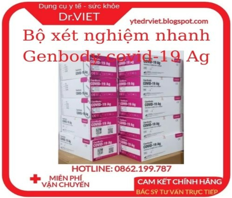 Bộ xét nghiệm nhanh Genbody covid-19 Ag 25 bộ kit test/hộp là bộ sản phẩm xét nghiệm chính xác người nhiễm bệnh có triệu chứng và không có triệu chứng để ngăn ngừa sự lay truyền virut-DrViet 56 Bộ xét nghiệm nhanh Genbody covid-19 Ag 25 bộ kit test/hộp là bộ sản phẩm xét nghiệm chính xác người nhiễm bệnh có triệu chứng và không có triệu chứng để ngăn ngừa sự lay truyền virut-DrViet