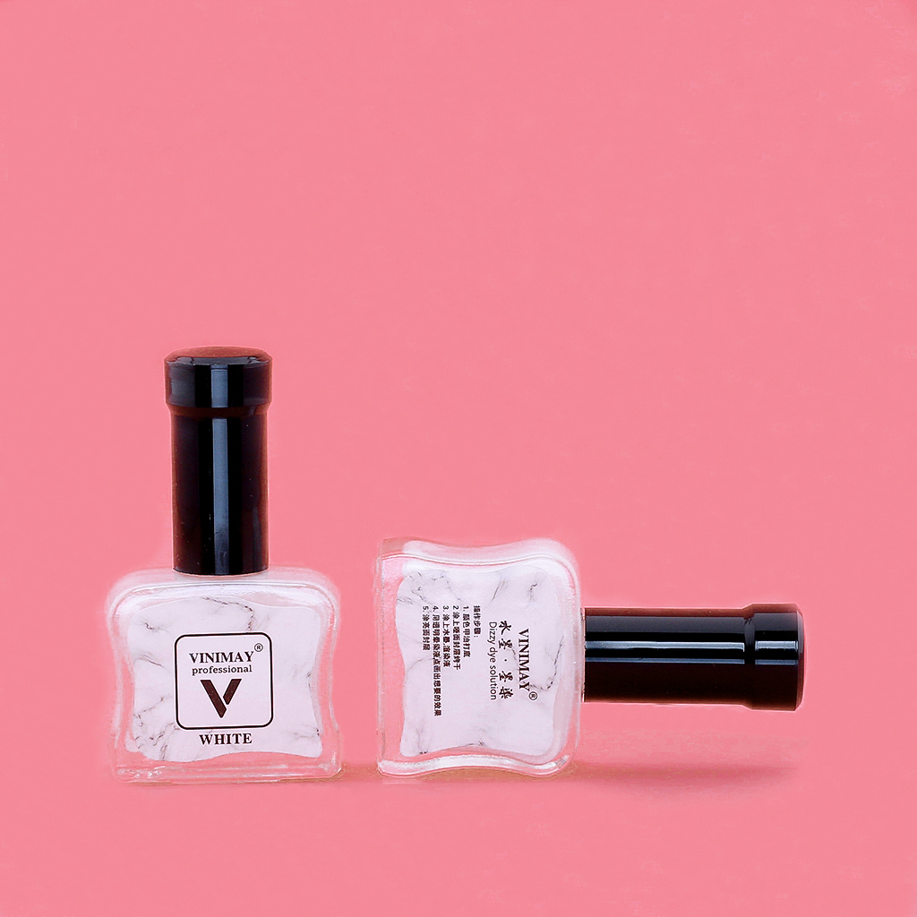 Cồn loang trắng Vinimay chính hãng - loang cồn trang trí móng tay nghệ thuật 15ml (lẻ 1 chai)