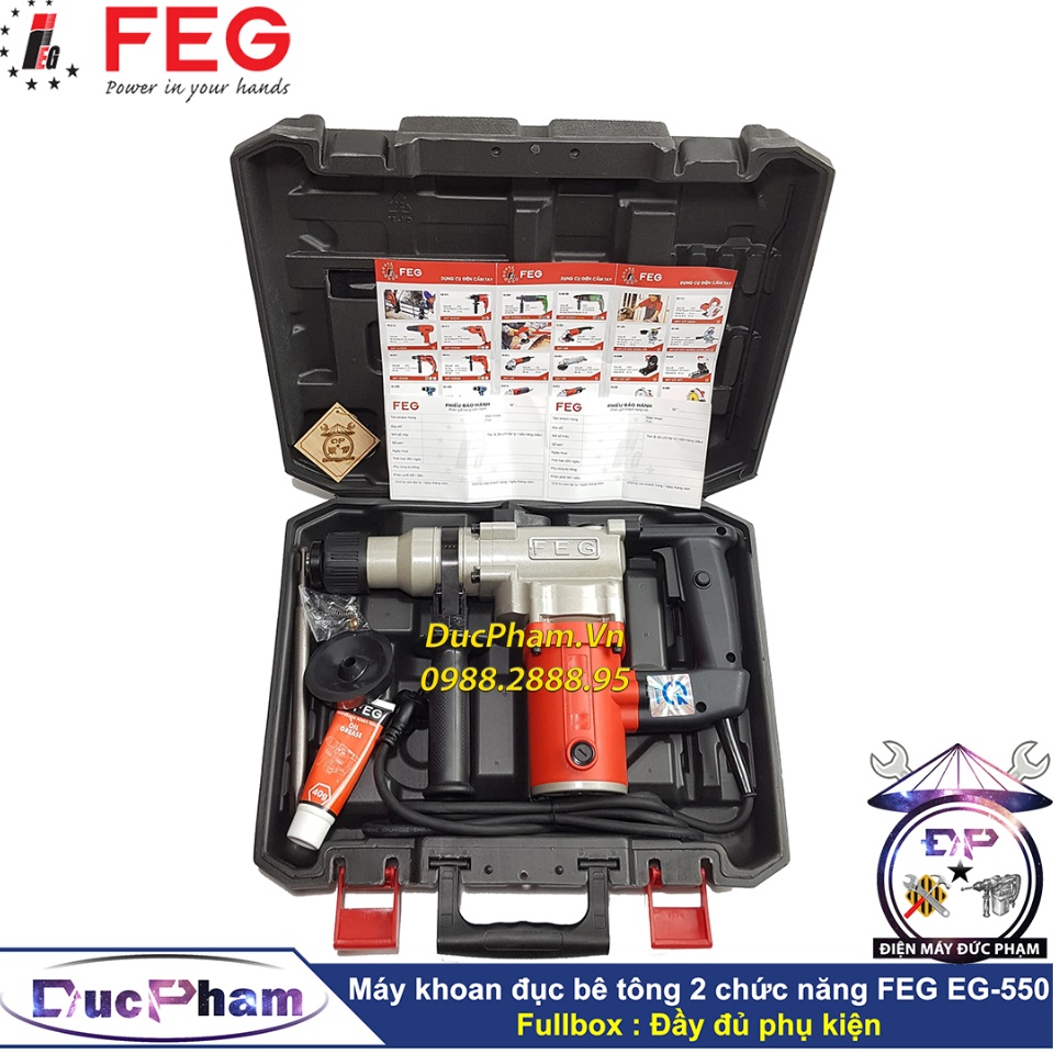 Máy khoan đục bê tông FEG EG-550-900W 26mm