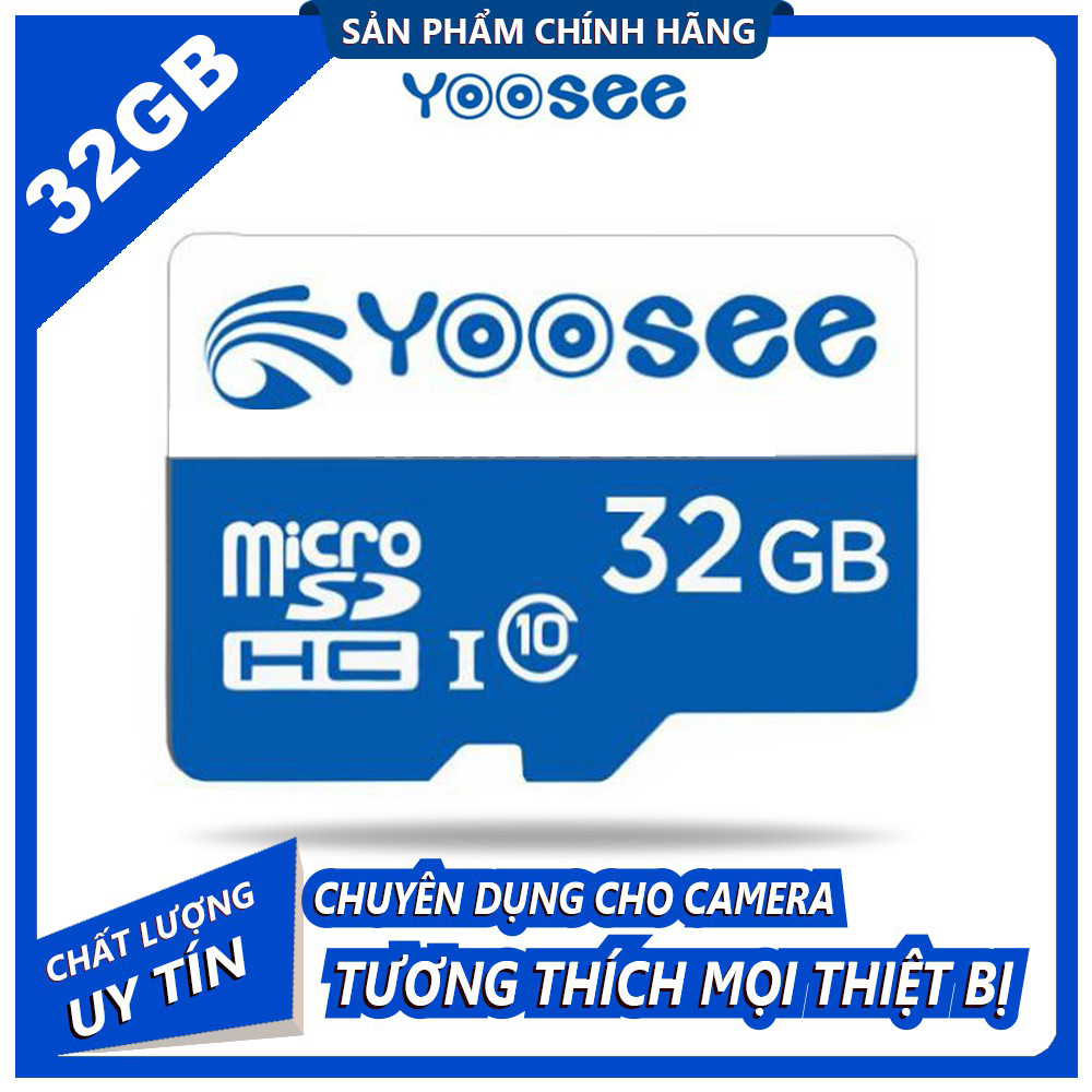 Thẻ Nhớ 32GB , Thẻ Nhớ 64gb CLASS 10 CHUYÊN DỤNG CHO CAMERA YOOSEE HIK  EZVIZ SRIHOME QCT VÀ NHIỀU DÒNG CAMERA KHÁC - Thẻ nhớ Micro SD