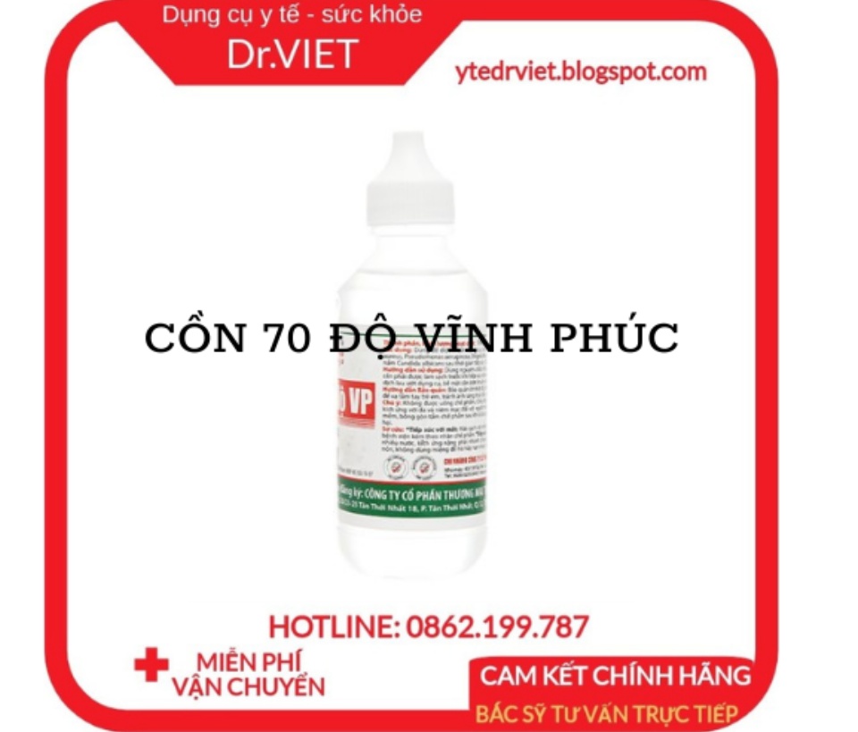 Nước ethanol 70 độ Vĩnh Phúc dùng để xử lý làm sạch môi trường, sát khuẩn bề mặt vật dụng và có thể xử lý vi khuẩn trên con người, bề mặt da, sát khuẩn vết thương, diệt khuẩn, sát khuẩn dụng cụ y tế, đồ vật DrViet 64 Nước ethanol 70 độ Vĩnh Phúc dùng để xử lý làm sạch môi trường, sát khuẩn bề mặt vật dụng và có thể xử lý vi khuẩn trên con người, bề mặt da, sát khuẩn vết thương, diệt khuẩn, sát khuẩn dụng cụ y tế, đồ vật DrViet