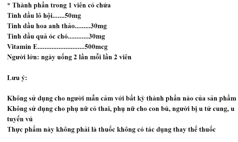 Viên uống đẹp da vitamin E 500- Thành Phần Tinh Dầu Quả Óc Chó, Hoa Anh Thảo Giúp Đẹp Da, Mờ Nám, Cân Bằng Nội Tiết Tố- hộp 30 viên 6