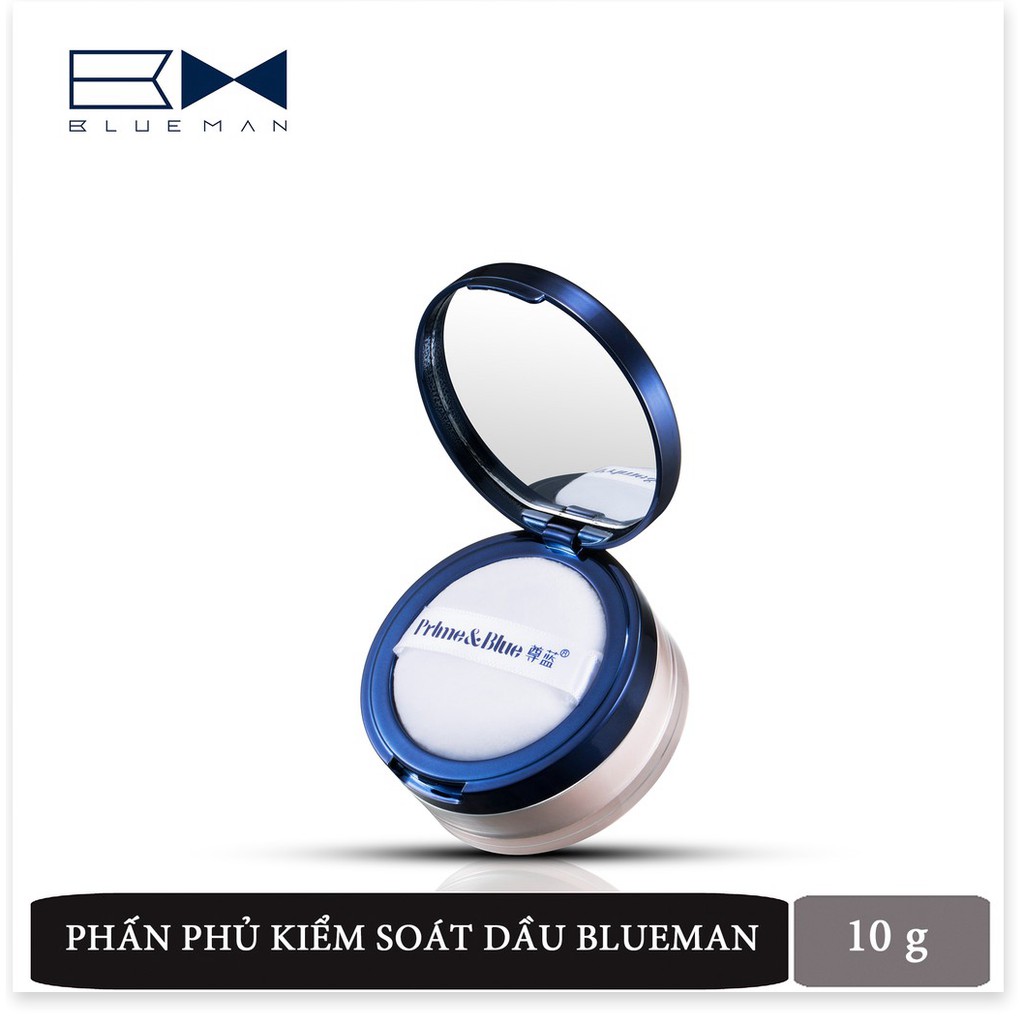 Phấn Phủ BB Cream Makeup Kiểm Soát Dầu Kết Hợp Che Khuyết Điểm Blueman 10g Cao Cấp