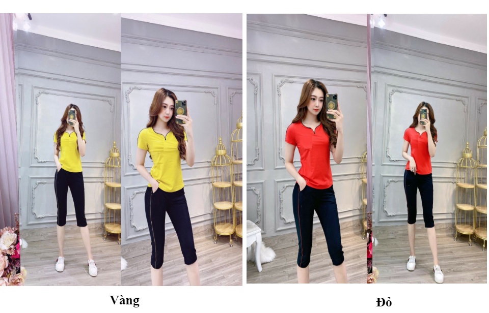 Set bộ thời trang mặc nhà sành điệu