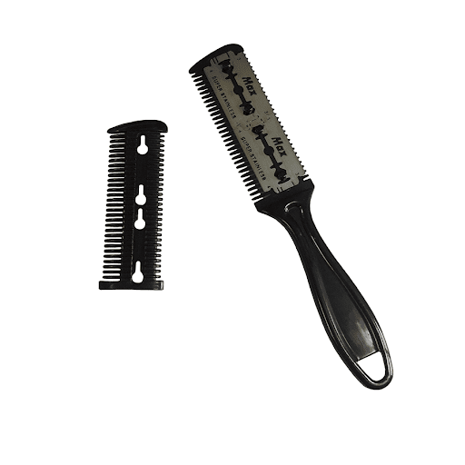 Thay thế Tông đơ hớt tóc, Lược tỉa tóc, cắt tóc, Lược kẹp 2 lưỡi dao lam 2 mặt, Lược tự cắt tỉa tóc tại nhà thông minh