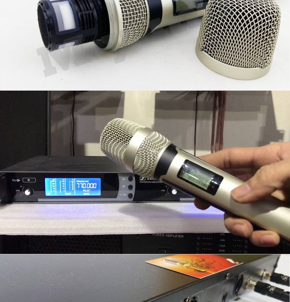Micro Không Dây Kèm Đầu Thu UHF NHẬP KHẨU - Micro Sennheiser SKM 9000 4
