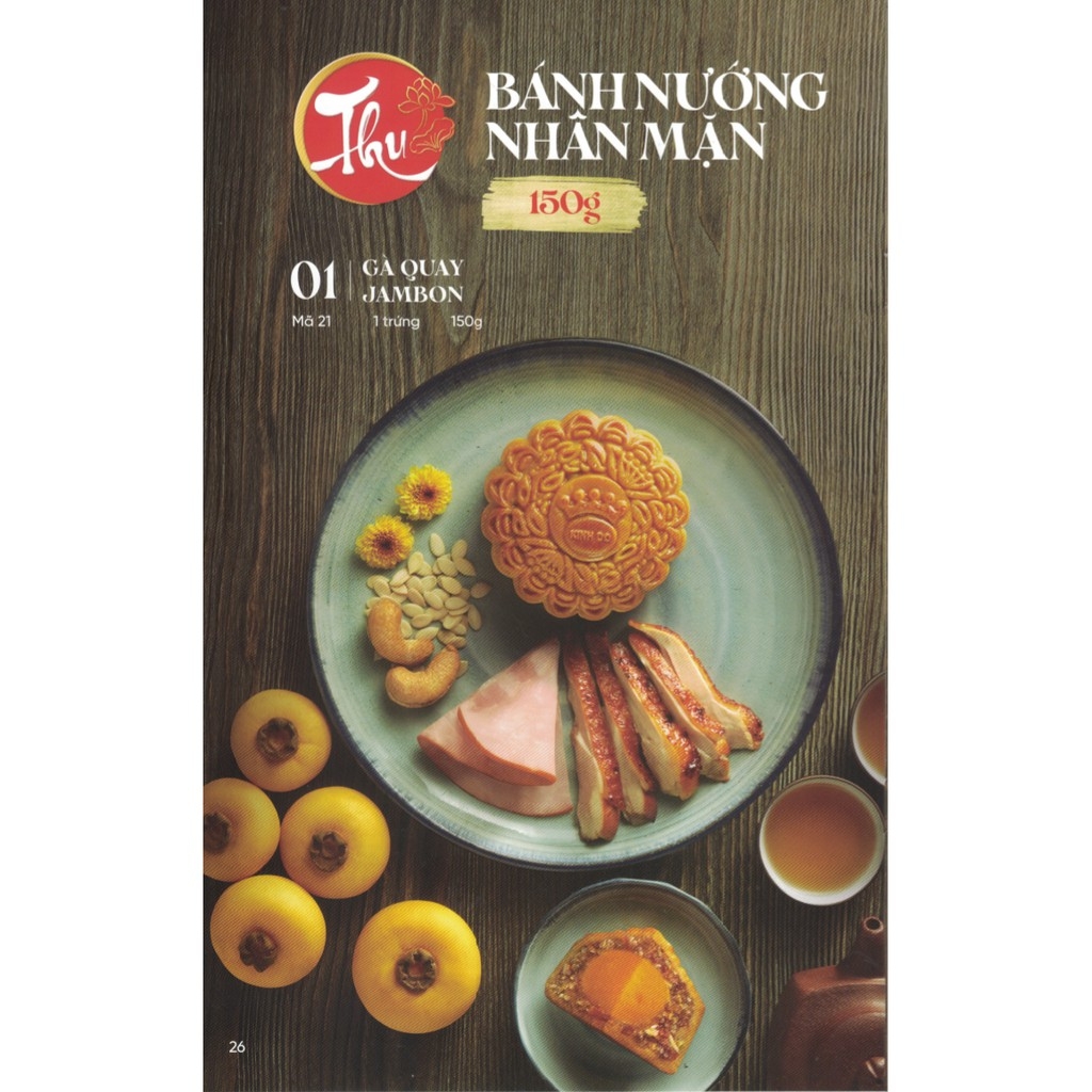 GIẢM 28% - 1 BÁNH TRUNG THU KINH ĐÔ - THẬP CẨM JAMBON 1 TRỨNG (150gr)