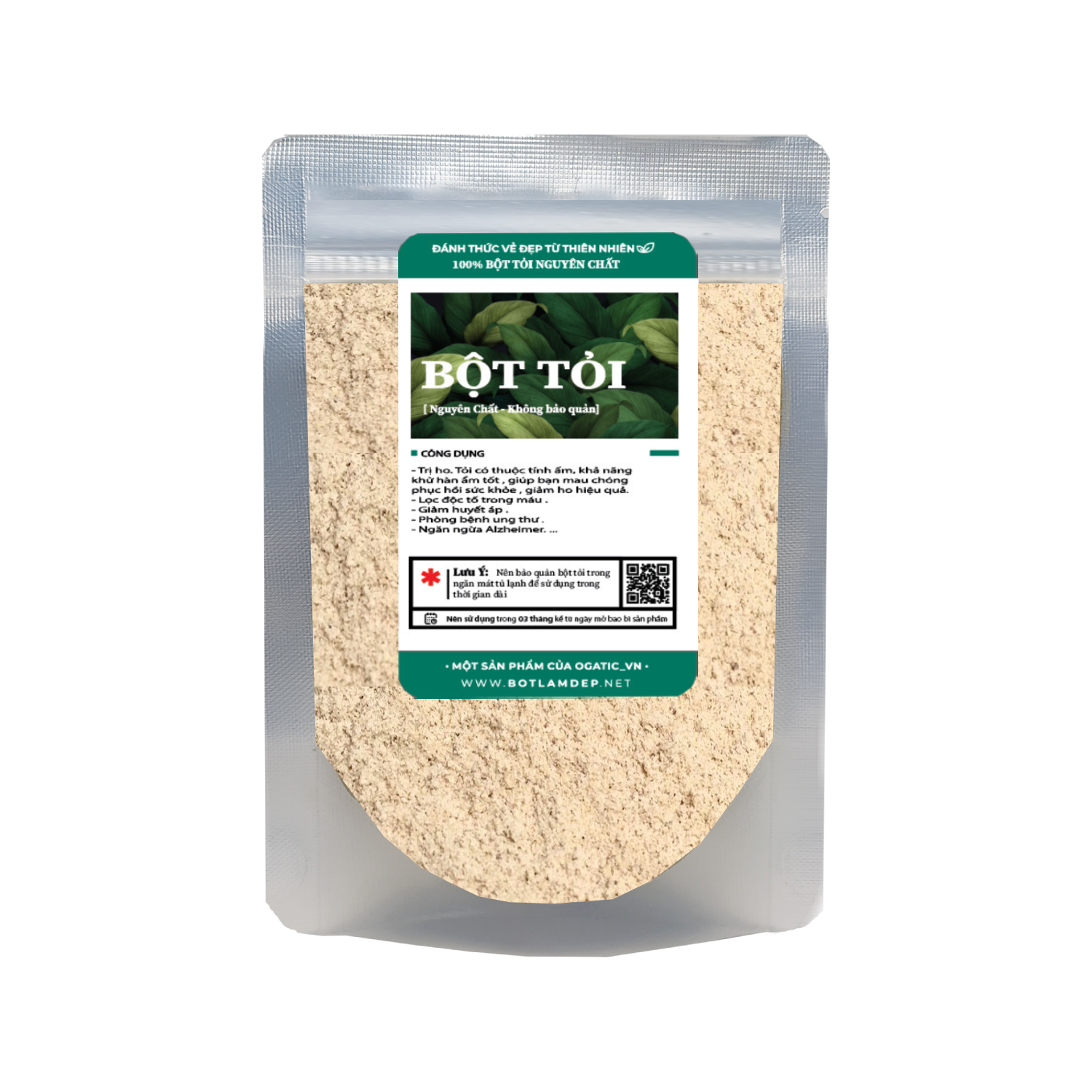 Bột Tỏi nguyên chất ướp thịt thơm ngon siêu sạch tăng sức đề kháng 100Gr