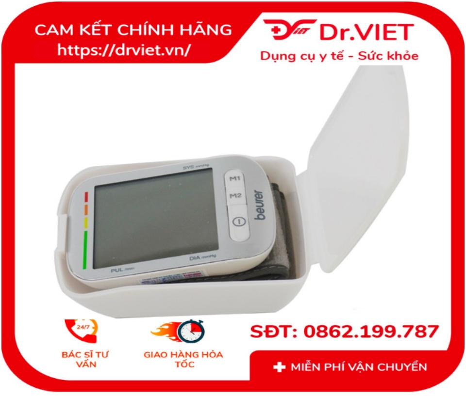 Máy đo huyết áp cổ tay điện tử cảm ứng Beurer BC50 Chính hãng - Nhập khẩu Đức, độ chính xác cao,công nghệ Châu âu, cảnh báo nhịp tim, thiết kế gọn nhẹ, sử dụng pin, bảo hành 36 tháng 66 Máy đo huyết áp cổ tay điện tử cảm ứng Beurer BC50 Chính hãng - Nhập khẩu Đức, độ chính xác cao,công nghệ Châu âu, cảnh báo nhịp tim, thiết kế gọn nhẹ, sử dụng pin, bảo hành 36 tháng