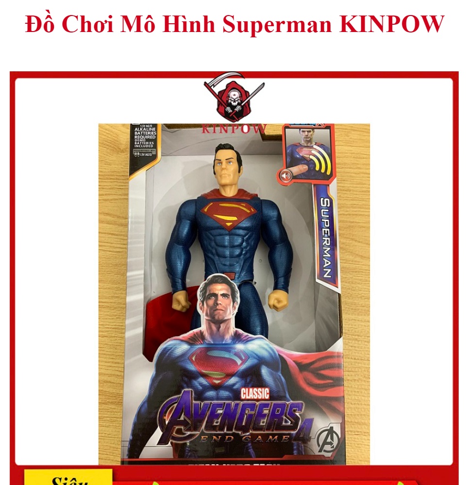 Đồ Chơi Mô Hình Superman - Siêu Nhân Nhựa Đặc Cao 30cm Có Đèn Led ...