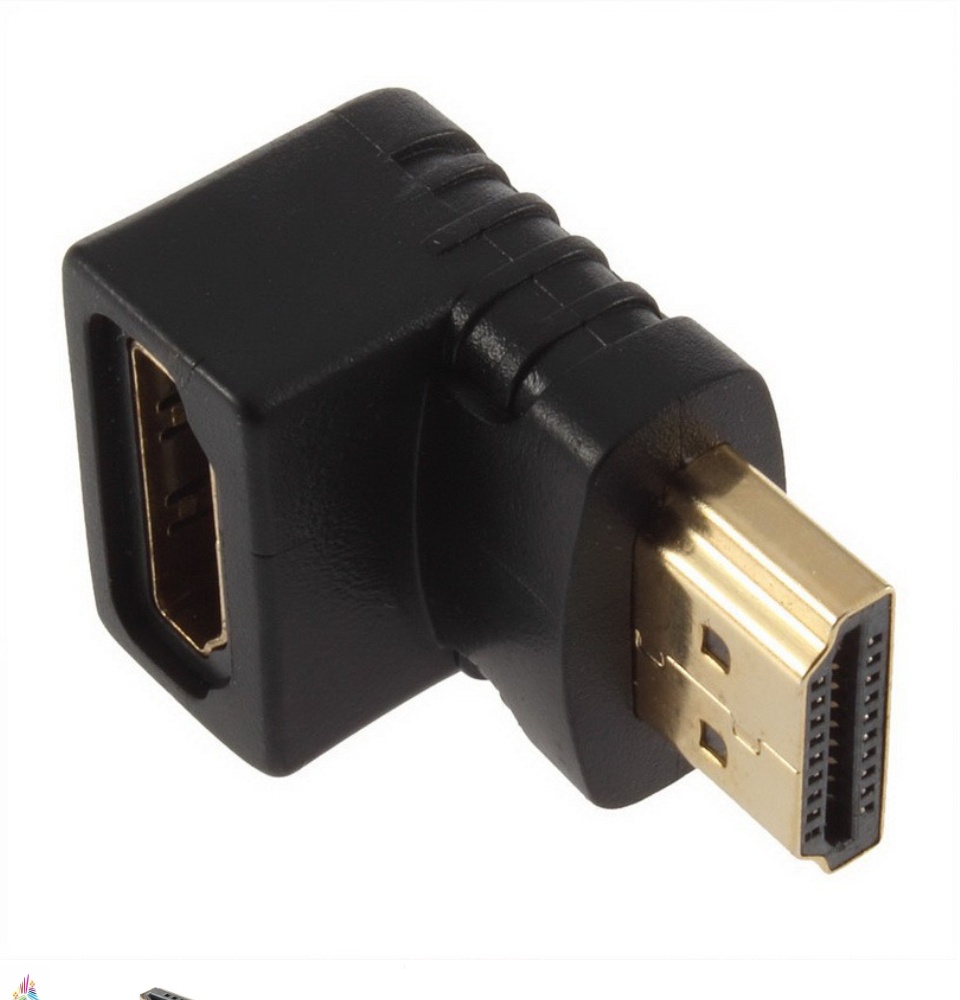 Đầu nối HDMI Đầu nối HDMI 90 đọ L Connect Adapter (Đen) Đầu nối HDMI đổi góc chữ L âm dương Hdmi Connect Adapter 1