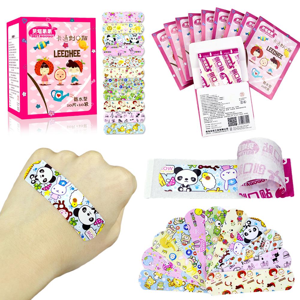 Băng cá nhân hình thú - hộp 100 miếng băng keo cá nhân hình thú siêu cute