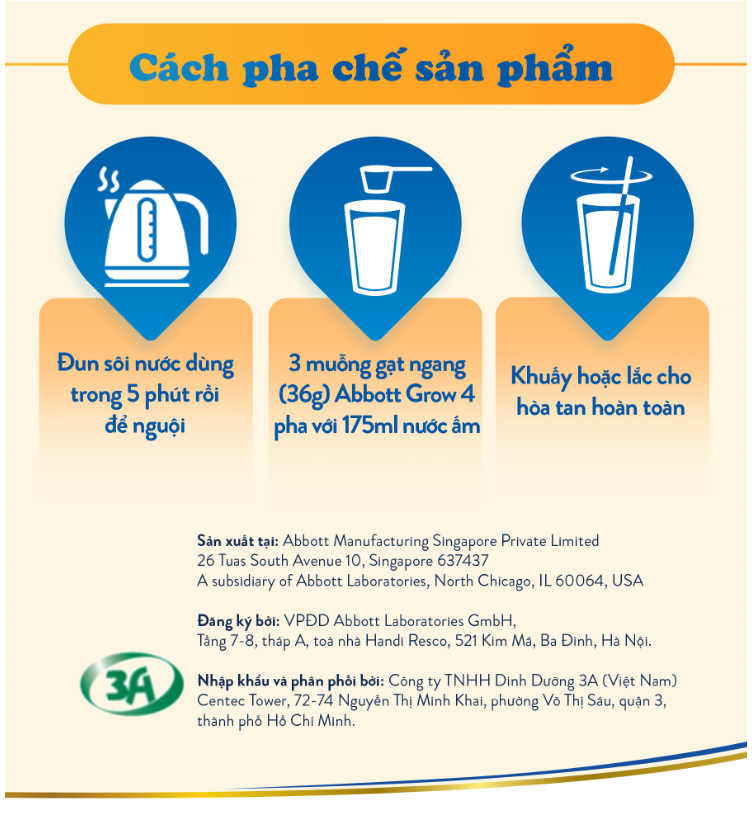 Sữa bột Abbott Grow 4 400g
