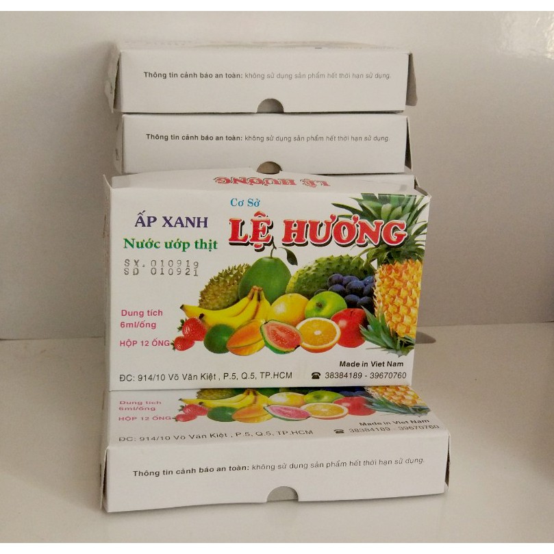 Áp Xanh hiệu Lệ Hương - Dùng làm lạp xưởng (hộp 12 ống)