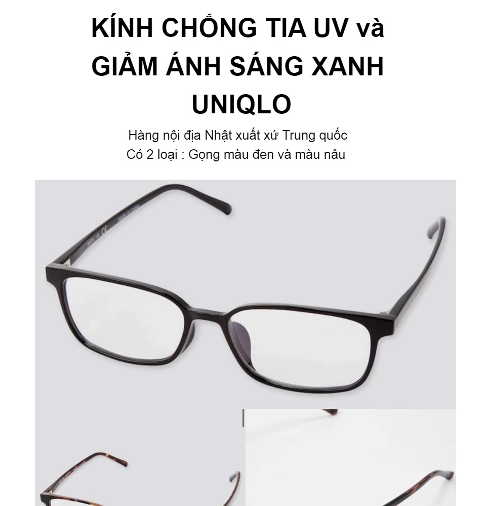 Kính Uniqlo giá rẻ Tháng 72023BigGo Việt Nam