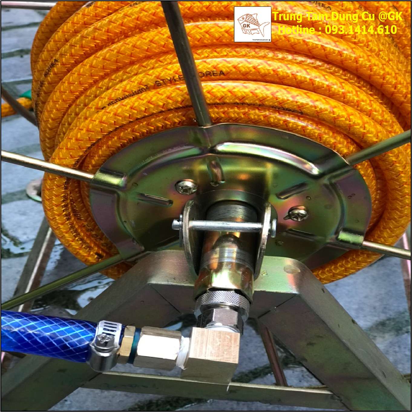 Rulo cuộn ống nước rulo cuốn dây phun xịt áp lực cao Trung Tâm Dụng Cụ @GK Shopconcachep