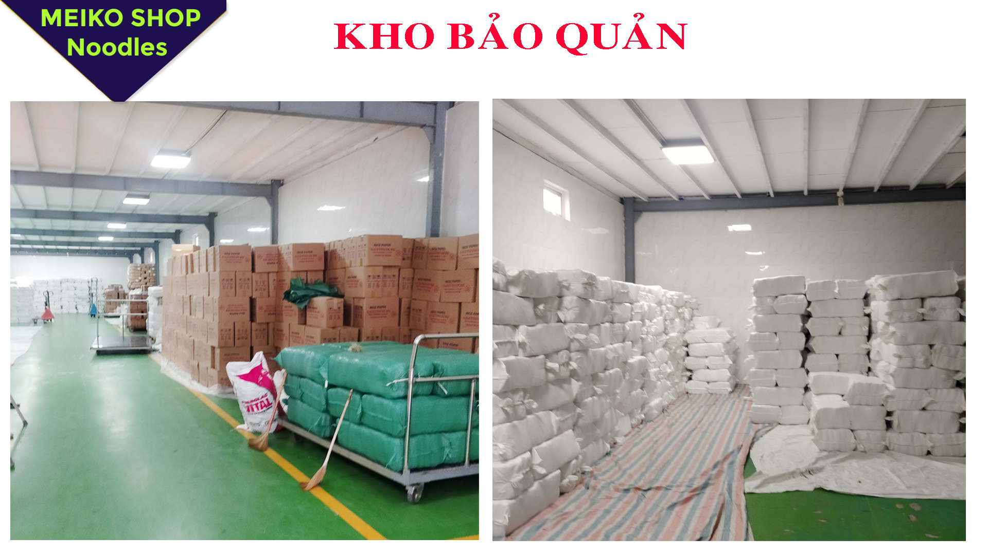 ]Phở trắng -đặc sản gia truyền Phố Xưa-MEIKO sản xuất dẻo dai thơm ngon 500g hàng xuất khẩu Châu Âu đảm bảo an toàn VSTP cao