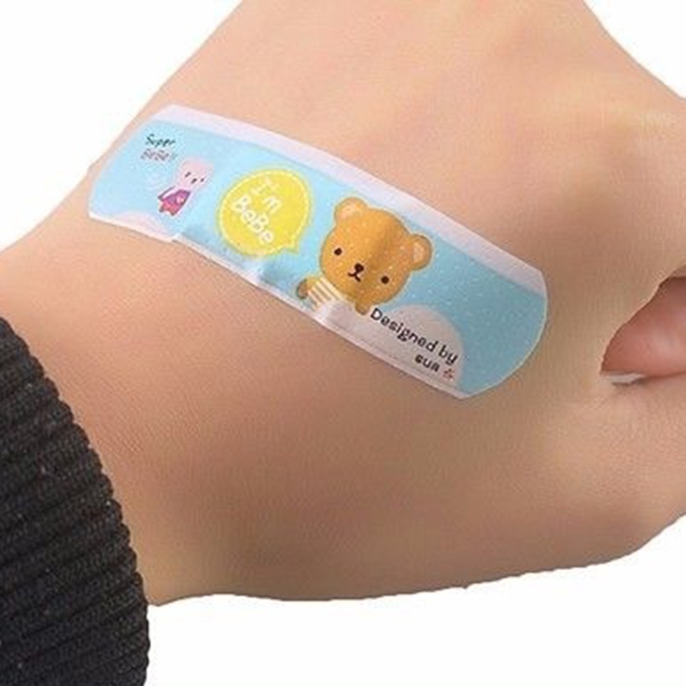 Băng cá nhân hình thú - hộp 100 miếng băng keo cá nhân hình thú siêu cute