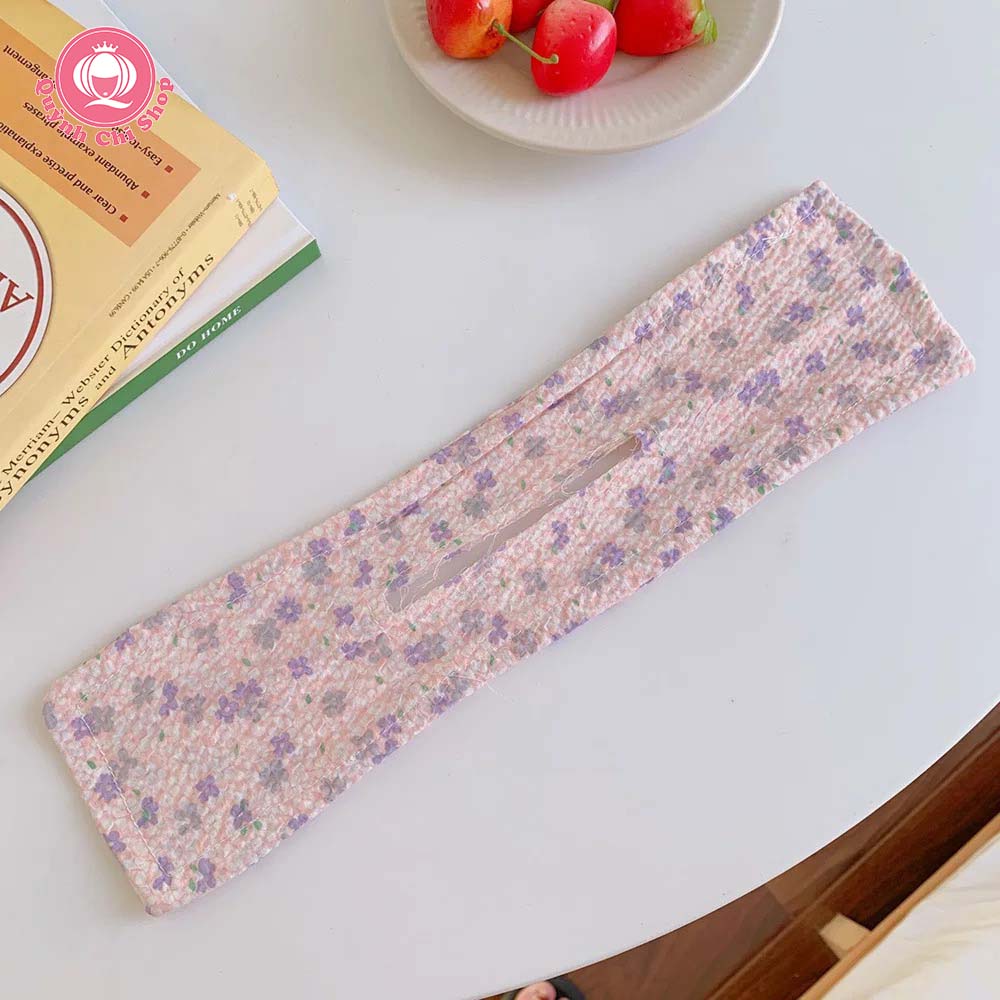 Kẹp tóc nơ, băng đô tóc Hàn Quốc 2 trong 1, búi cuộn gọn gàng, mát mẻ mùa hè