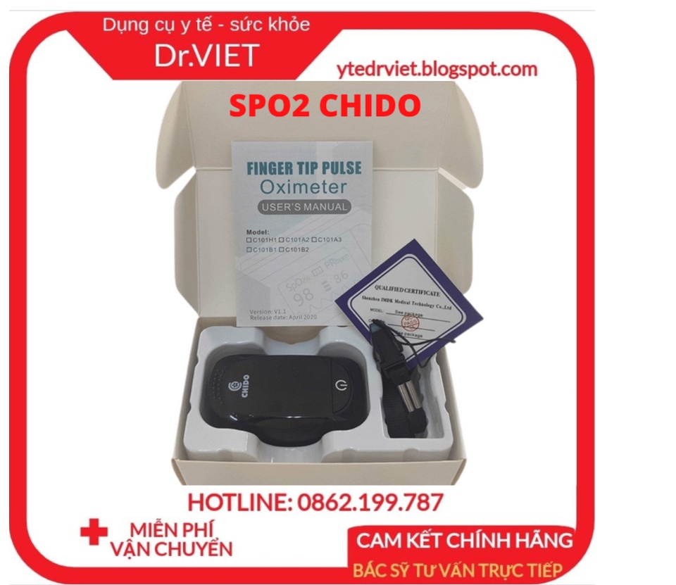 Máy đo nồng độ Oxy trong máu SPO2 CHIDO C101A2 chính hãng, cao cấp, theo dõi nhịp tim, độ bão hòa trong máu 65 Máy đo nồng độ Oxy trong máu SPO2 CHIDO C101A2 chính hãng, cao cấp, theo dõi nhịp tim, độ bão hòa trong máu