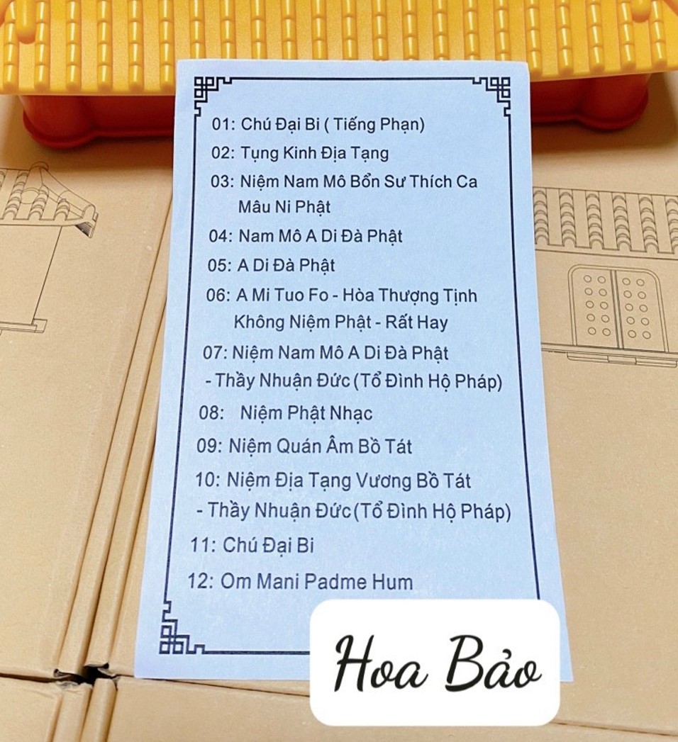 🙏 Đài Niệm Phật Năng Lượng Mặt Trời Mái Chùa Cao Cấp