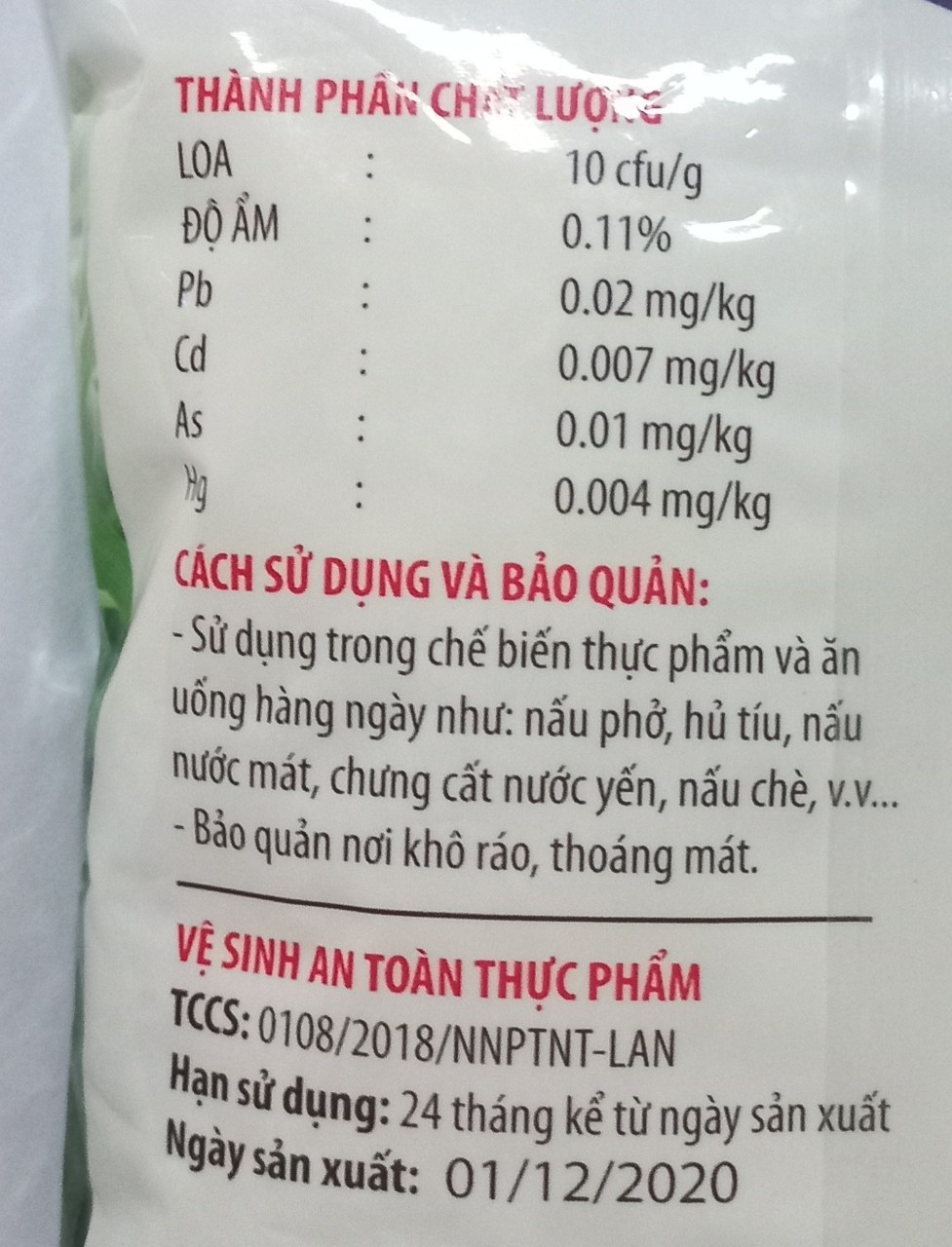 Gói 500g Đường phèn hạt kim cương Long An - Giang Húa