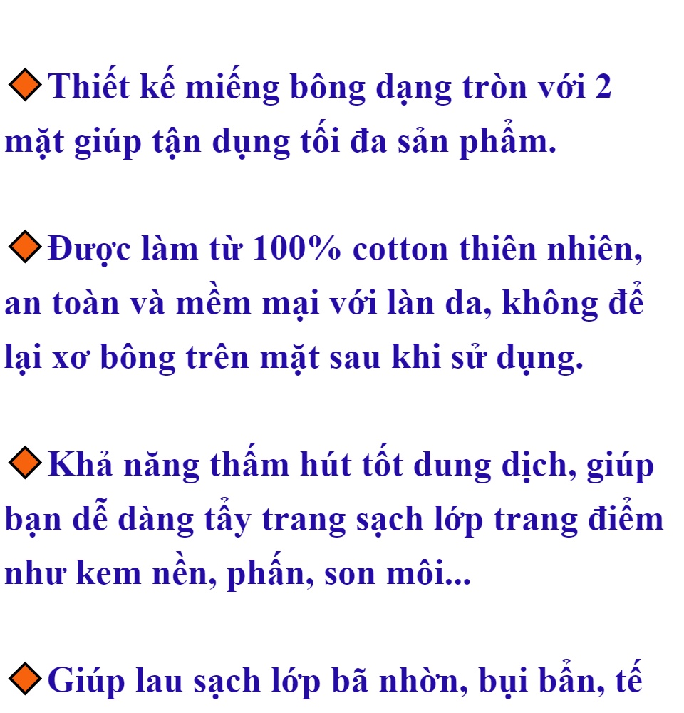 [100% BÔNG GÒN] 150 Miếng Bông Tẩy Trang Ipek Thổ Nhĩ Kỳ-Không Để Lại Xơ Bông 100% Làm Từ Bông Gòn