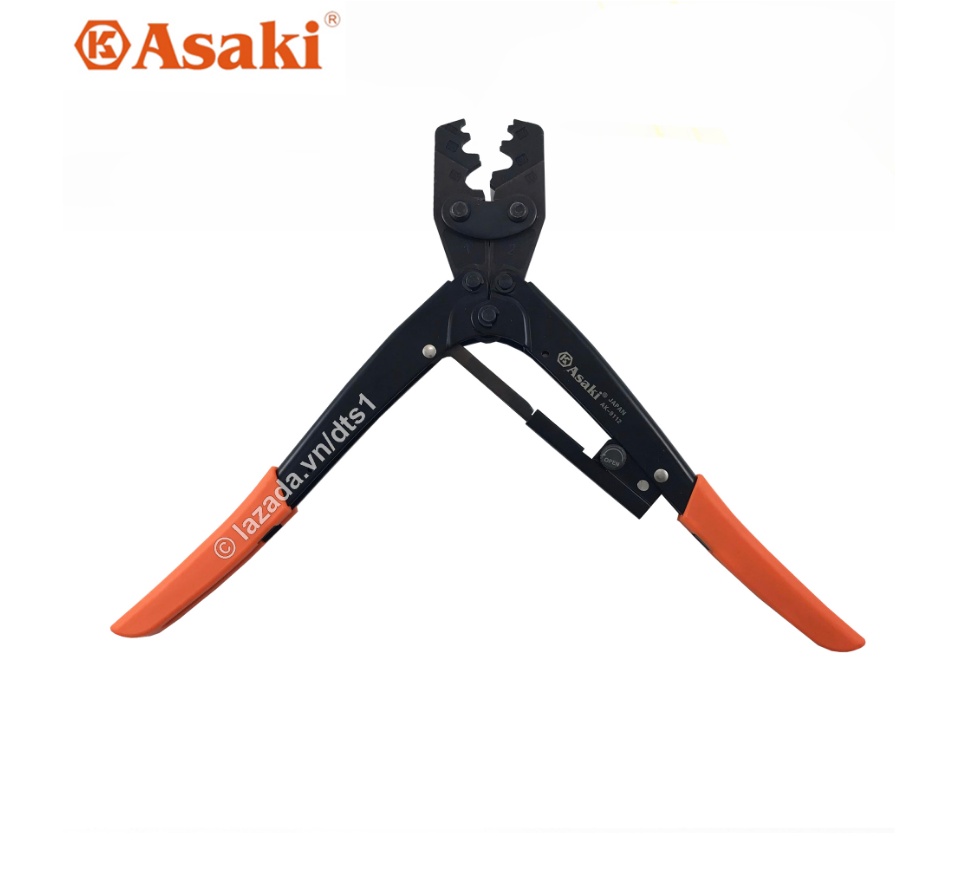 Kìm bấm cos 16L 1.25 - 16mm2 Asaki AK-9112 - Kềm bấm cốt 16L