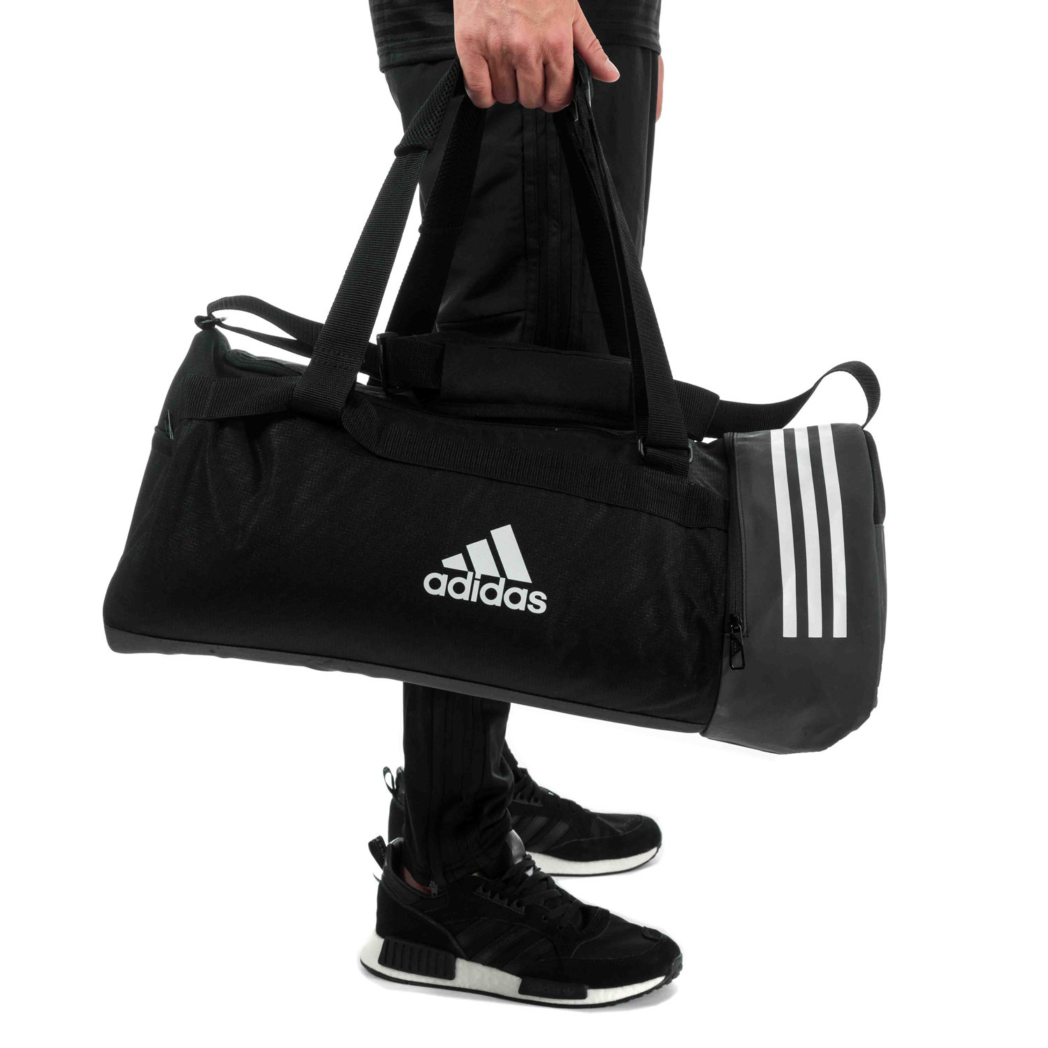 Adidas convertible best sale 3 stripes duffel