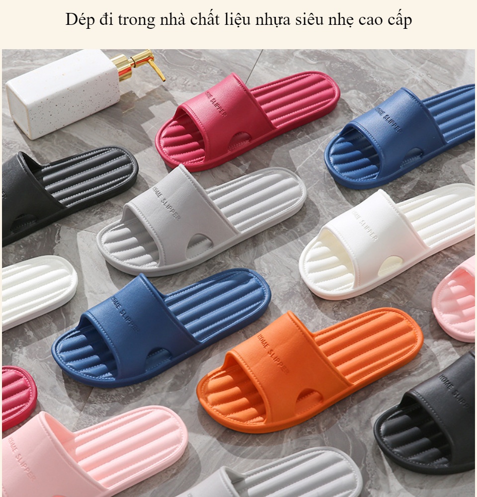 Dép đi trong nhà, phù hợp đi trong nhà tắm, văn phòng, spa, chất liệu siêu nhẹ Menstore 1