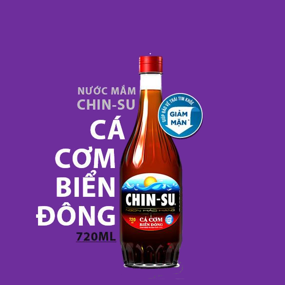 Nước Mắm Giảm Mặn Chinsu Cá Cơm 720ml