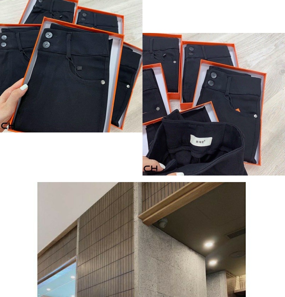 Quần legging nữ cạp cao nâng mông có khóa 2 khuy vải UMI siêu dày gen bụng dáng dài - Quần vải nữ đi học mặc làm công sở