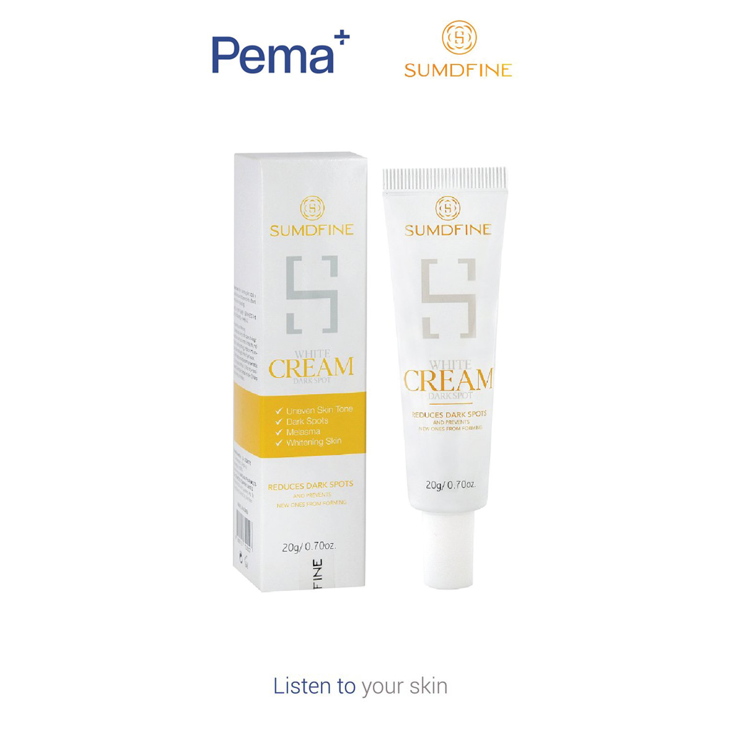 Kem Làm Giảm Vết Thâm Nám - Trắng Da Sumdfine White Cream Dark Spot 20g - Loại Bỏ Da Xỉn Màu, Thâm Nám