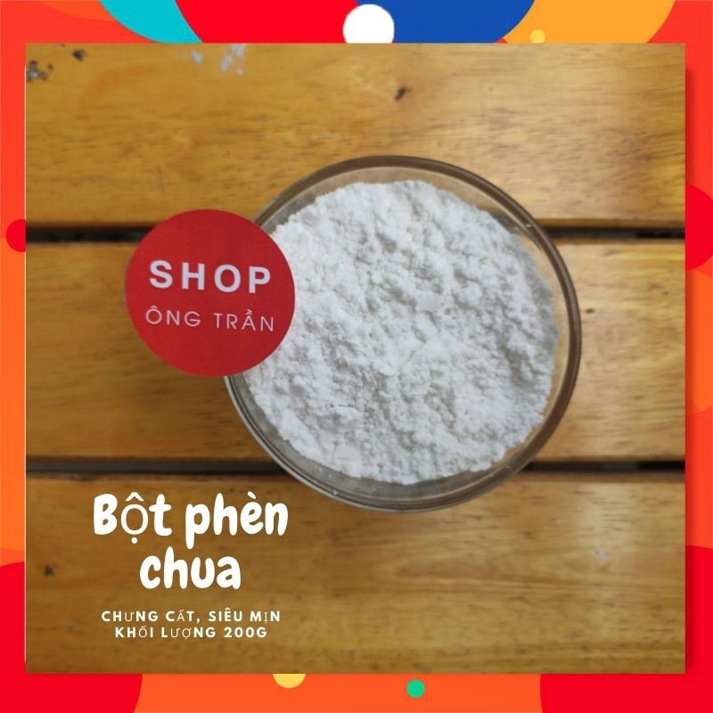 Bột phèn chua chưng cất, siêu mịn khử mùi hôi nách hôi chân Shop Ông Trần