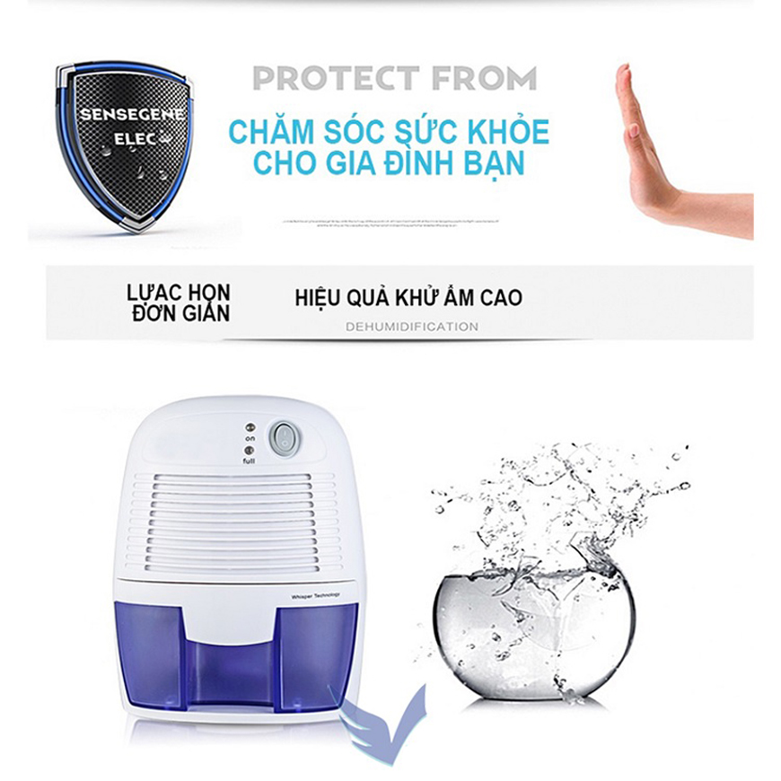 Máy Hút Ẩm Mini Cao Cấp.Máy hút ẩm gia đình,Mua Ngay Máy Hút Ẩm Mini Dehumidifier Cao Cấp Loại Bỏ Độ Ẩm Trong Gây Hại,Giữ GÌN không gian xanh của Ngôi Nhà Bạn,Phân Phối - Bảo Hành 1 Đổi 1 Bởi TECH365 ( Giảm-50%)