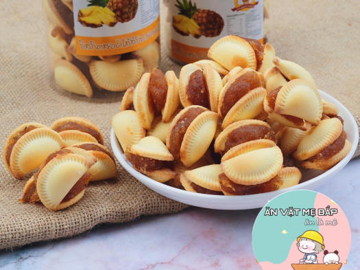 Bánh Khóm Sò Thái Lan 350g - Bánh Quy Nhân Thơm Dứa Shop Mẹ Bắp [ Date 11/2023]