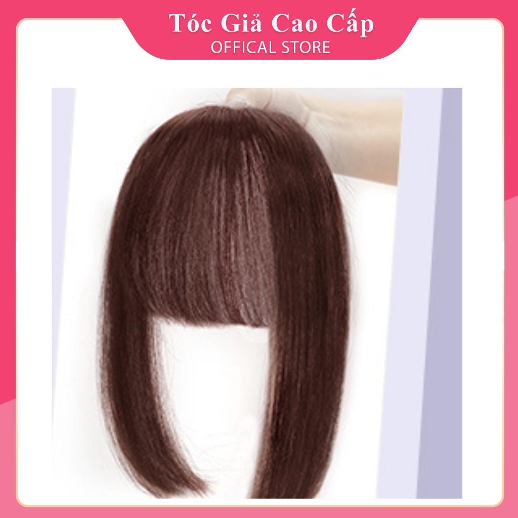 Tóc mái giả nữ đẹp dày, có bát 2 bên kiểu nhật bản, sợi tơ, PH001