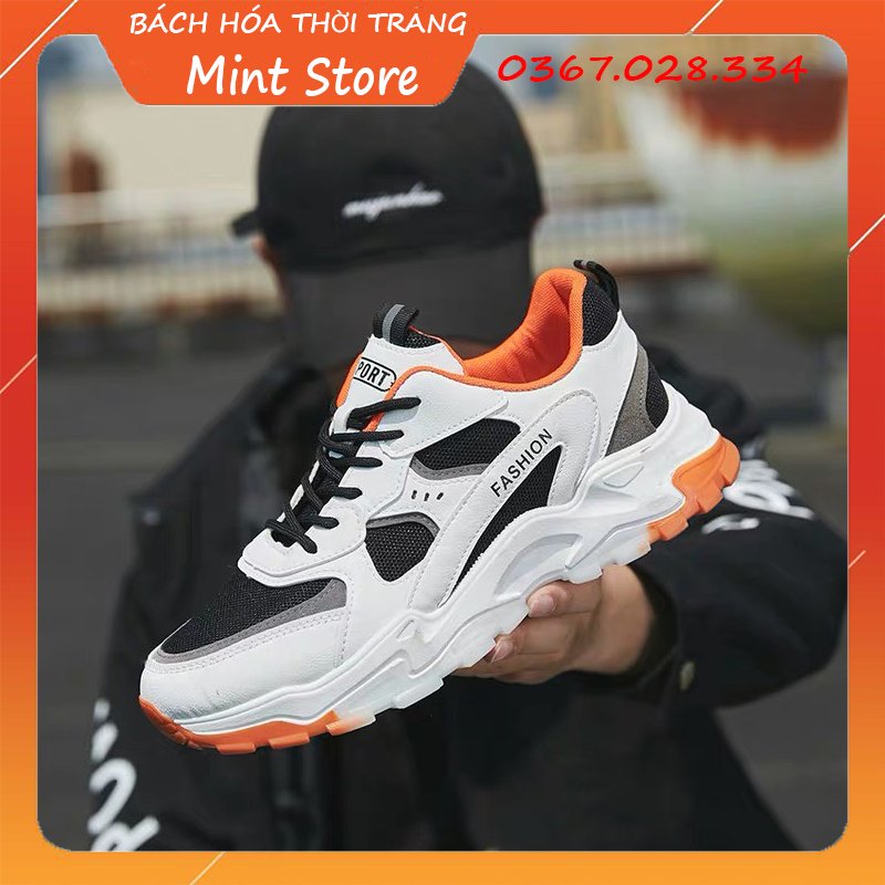 GIÀY SNEAKER NAM FASHION ĐỘN ĐẾ TĂNG CHIỀU CAO