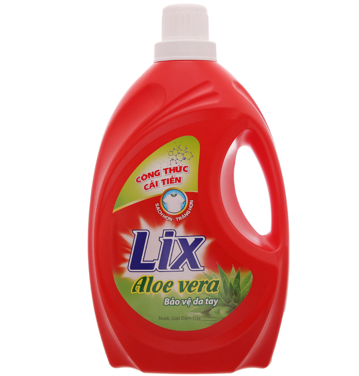 Nước giặt Lix Alovera 4kg - Bảo vệ da tay