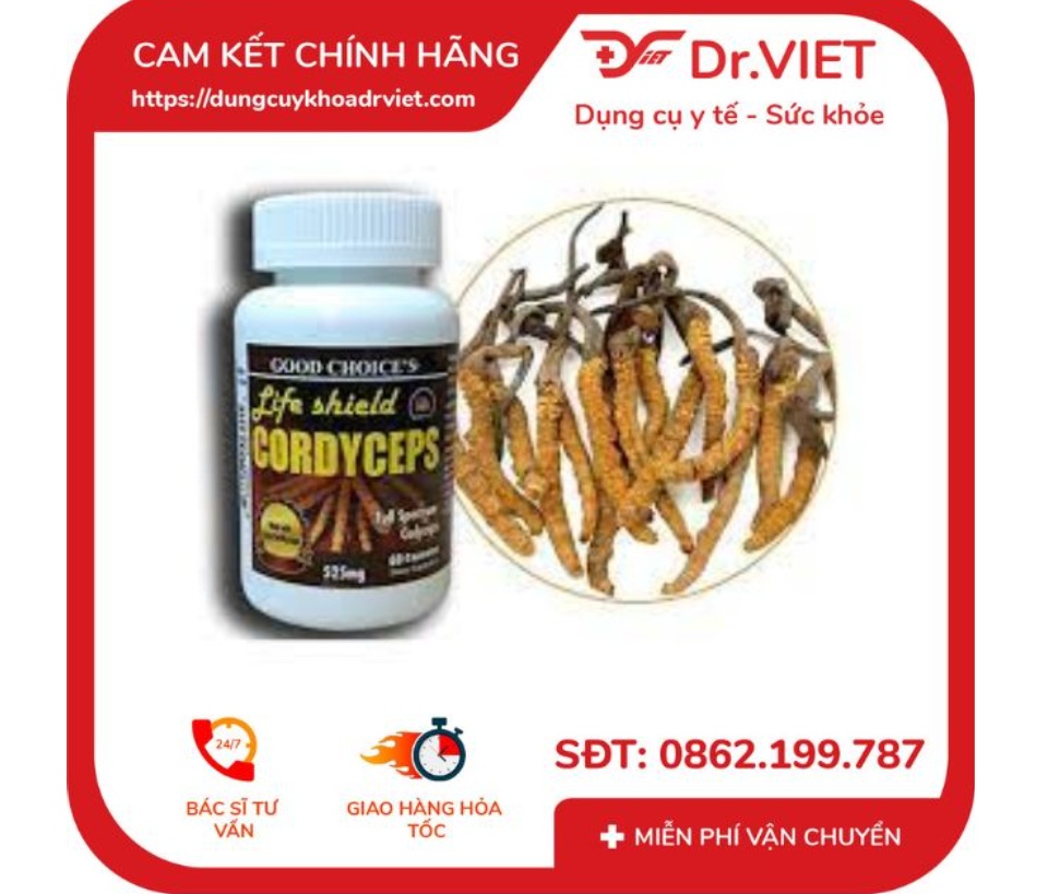 Đông trùng hạ thảo - Life shield Cordyceps 525mg- USA Thương hiệu Bifa giúp tăng cường trao đổi chất, cho người sử dụng luôn khỏe mạnh và không bị các triệu chứng mệt mỏi. 34 Đông trùng hạ thảo - Life shield Cordyceps 525mg- USA Thương hiệu Bifa giúp tăng cường trao đổi chất, cho người sử dụng luôn khỏe mạnh và không bị các triệu chứng mệt mỏi.