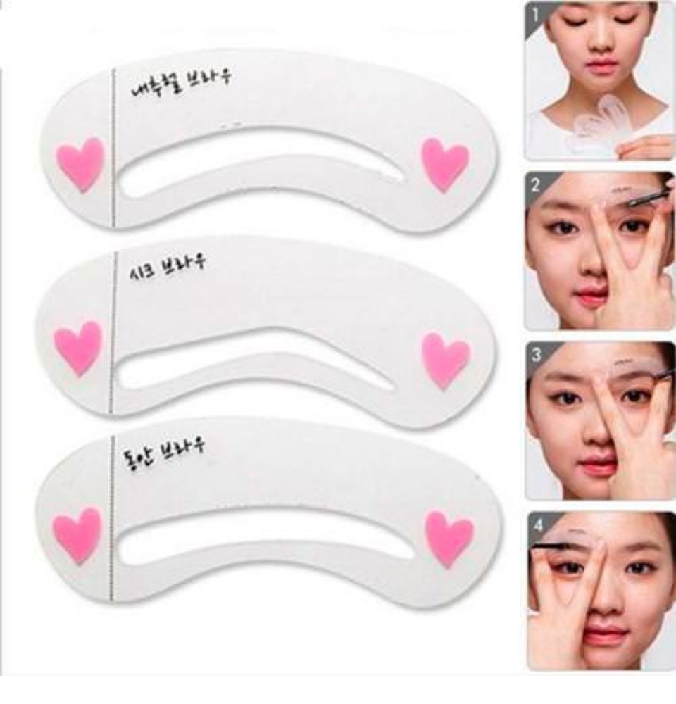 [HCM]Khuôn Kẻ Lông Mày ( 3 cái/bịch ) Mini Brow Class Drawing Guide