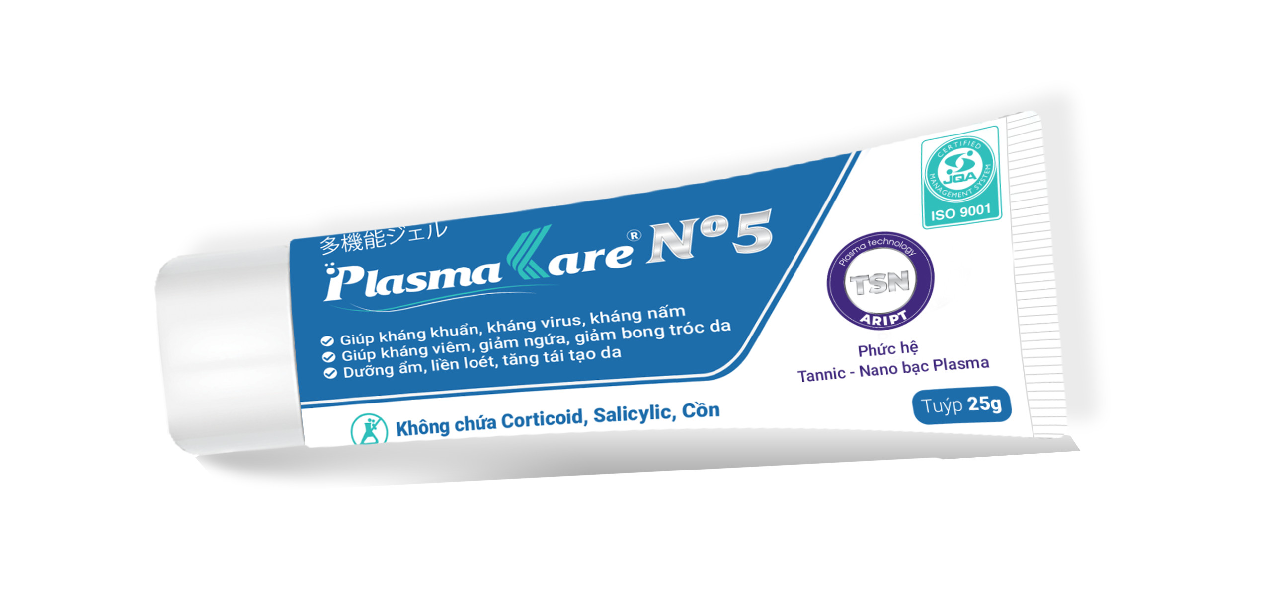 Gel bôi Nano Bạc PlasmaKare No5 kháng khuẩn, kháng nấm, virus...chống viêm, giảm ngứa, tái tạo da, chuyên sâu cho bệnh về da