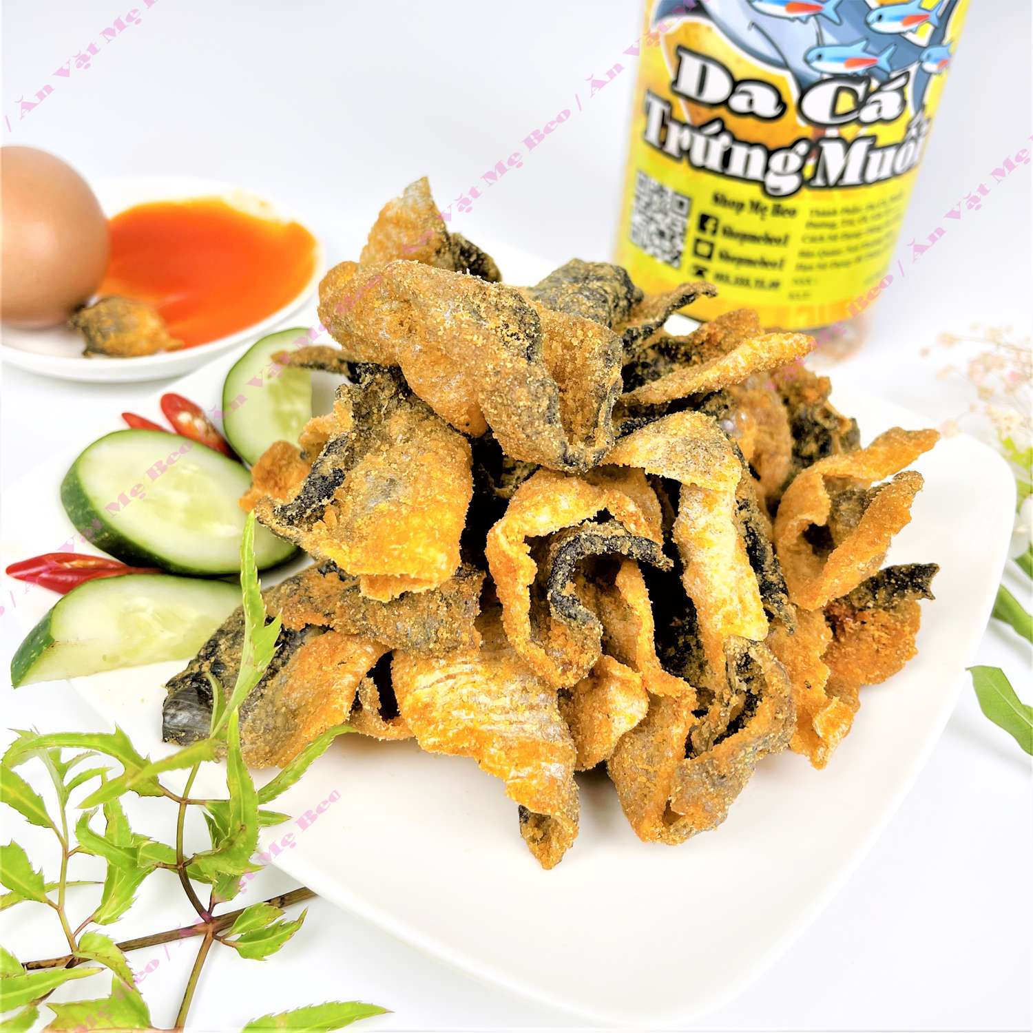 Da cá trứng muối 200gr ăn vặt cực ngon