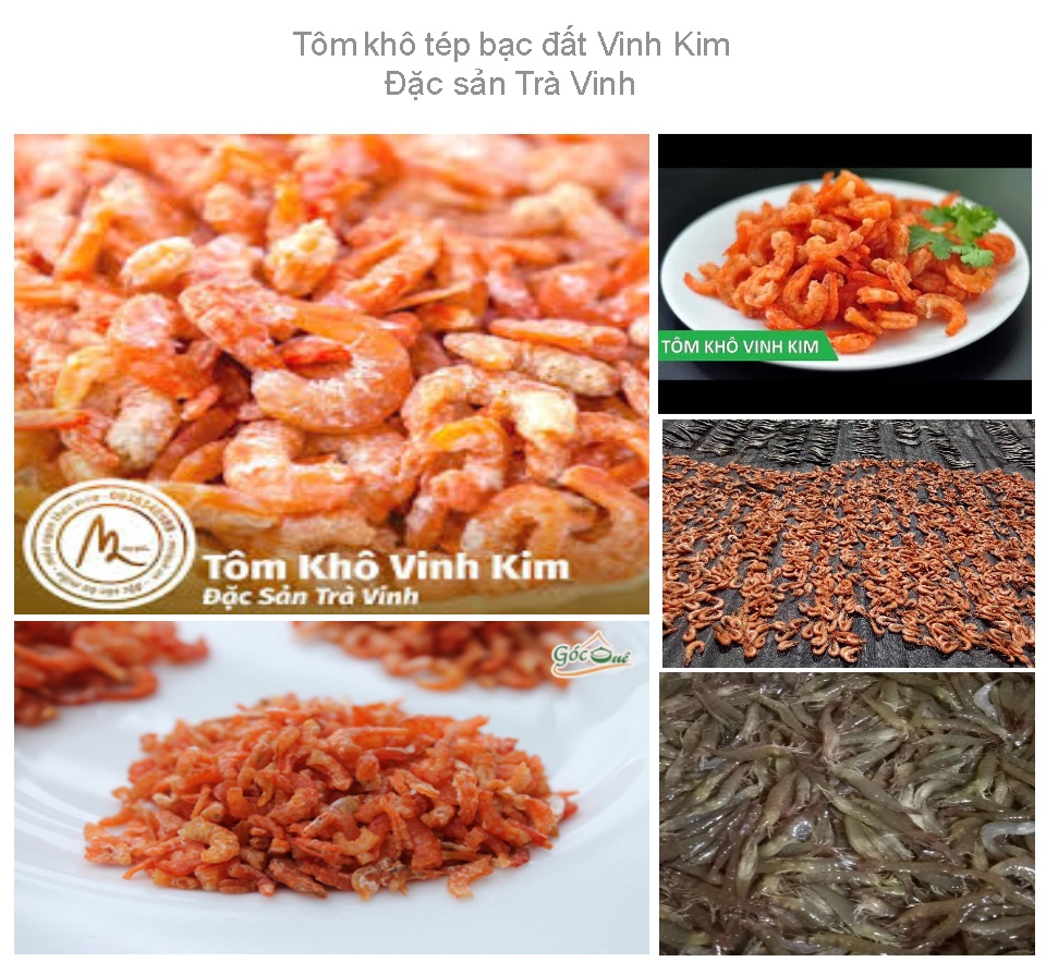 Tôm khô tép bạc đất Vinh Kim Loại II (500gr)
