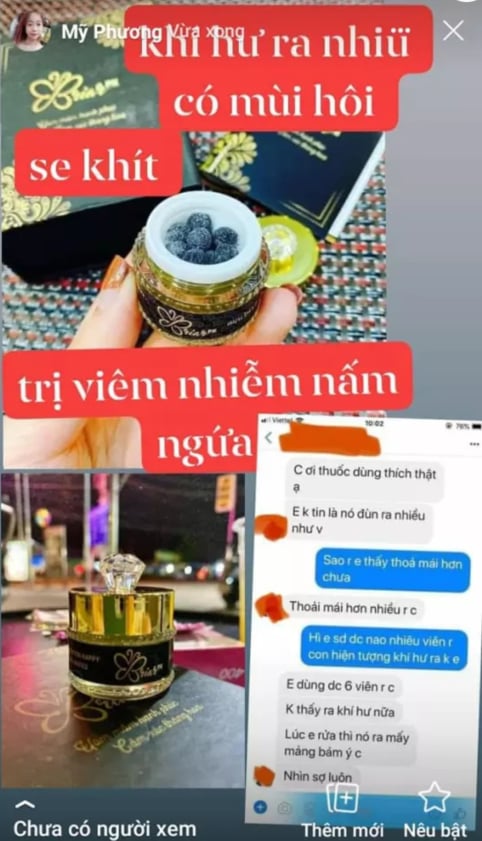 Viên đặt briar se khít âm đạo, se khít vùng kín(che tên sản phẩm) GHBEATY