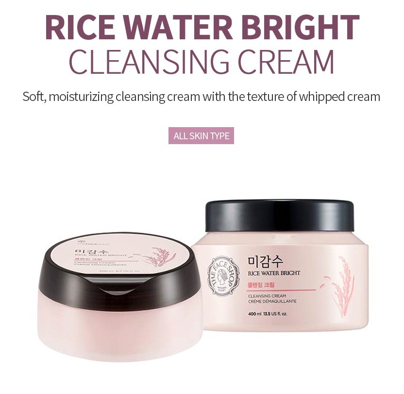 rice water bright cleansing cream